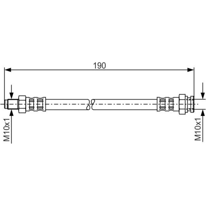 BOSCH 1 987 481 011 Bremsschlauch