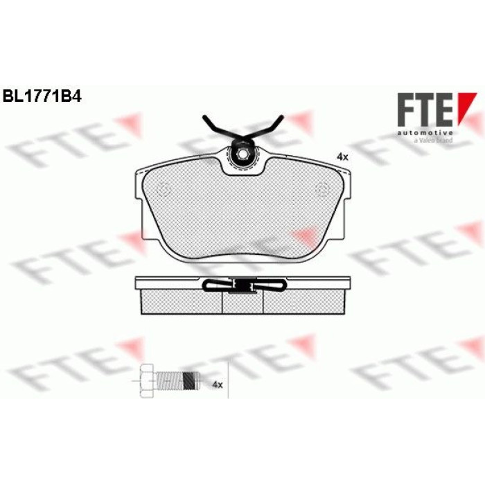 FTE 9010342 Bremsbelagsatz, Scheibenbremse FTE 9010342 Bremsbelagsatz, Scheibenbremse
