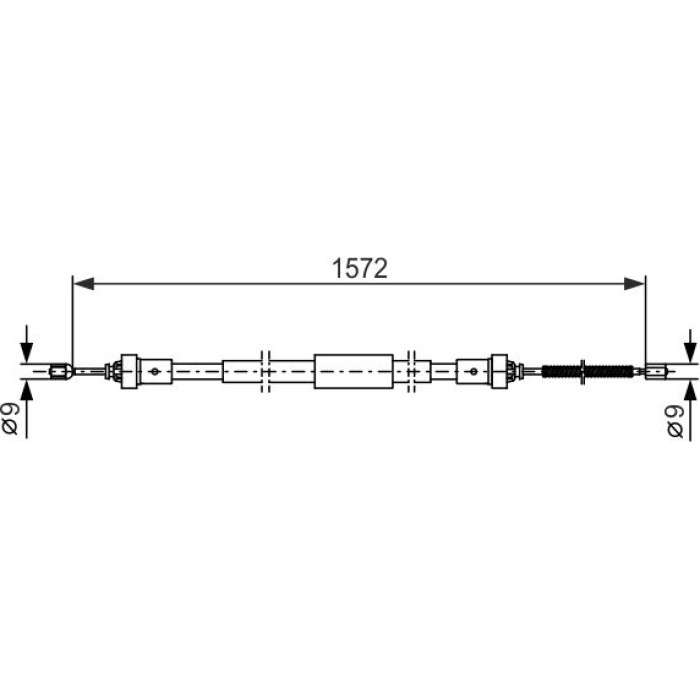 BOSCH 1 987 482 384 Seilzug, Feststellbremse BOSCH 1 987 482 384 Seilzug, Feststellbremse