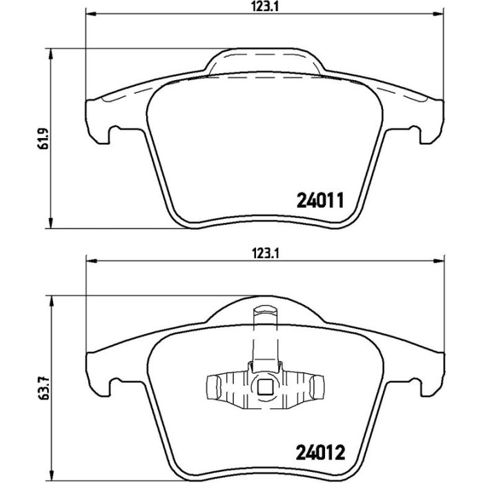 Brembo P 86 019 Bremsbelagsatz, Scheibenbremse PRIME LINE Brembo P 86 019 Bremsbelagsatz, Scheibenbremse PRIME LINE
