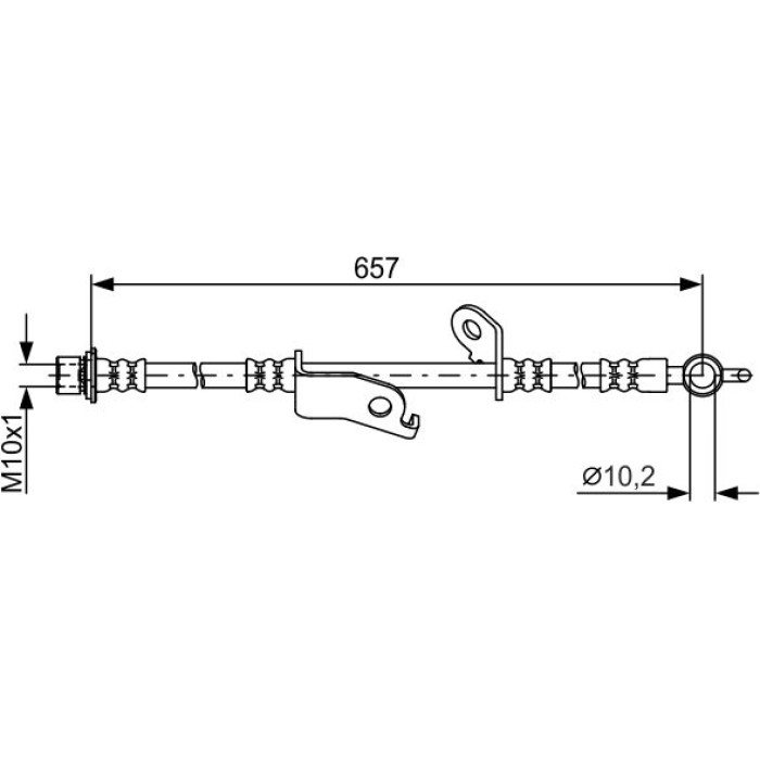 BOSCH 1 987 481 789 Bremsschlauch