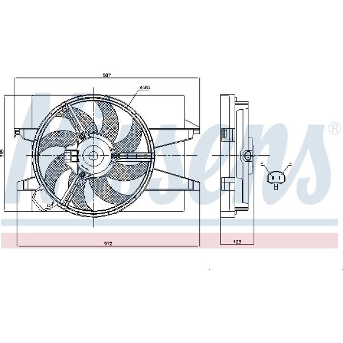 Nissens 85030 Lüfter, Motorkühlung Nissens 85030 Lüfter, Motorkühlung