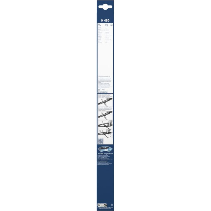 BOSCH H 480 Scheibenwischer Rear 3 397 004 759 BOSCH H 480 Scheibenwischer Rear 3 397 004 759