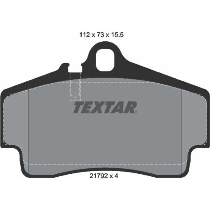 Textar 2179203 Bremsbelagsatz, Scheibenbremse