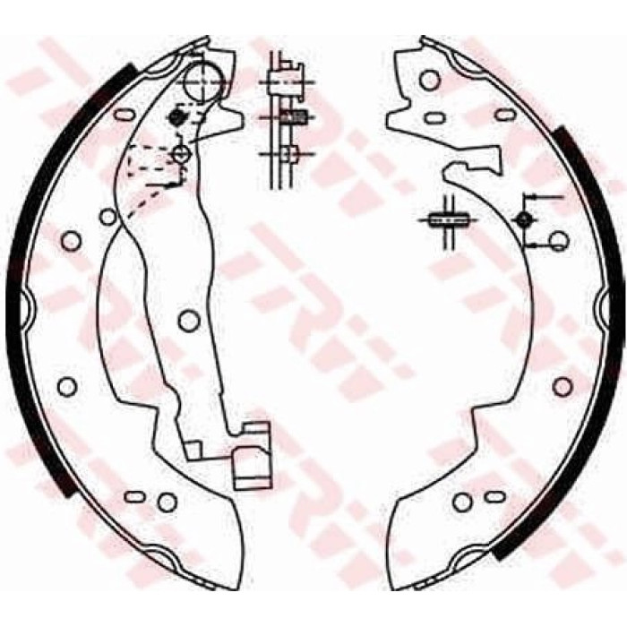 TRW GS6251 Bremsbackensatz TRW GS6251 Bremsbackensatz