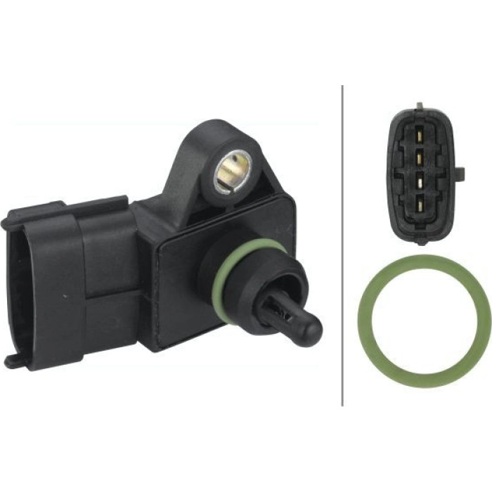 Hella 6PP 013 112-031 Sensor, Saugrohrdruck