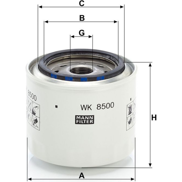 Mann-Filter WK 8500 Kraftstofffilter