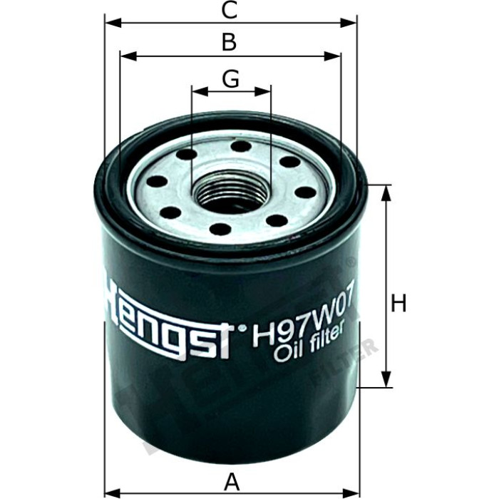Hengst Filter H97W07 Ölfilter