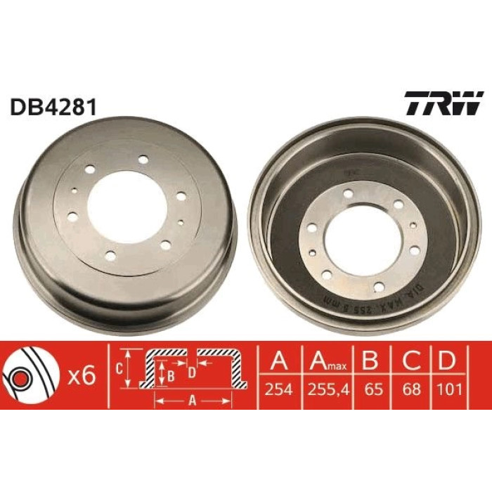 TRW DB4281 Bremstrommel TRW DB4281 Bremstrommel
