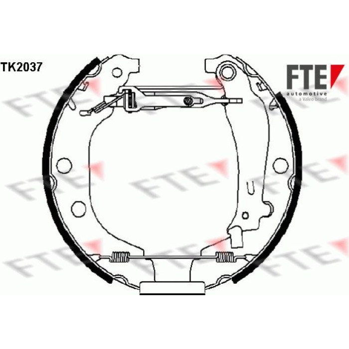 FTE 9110016 Bremsbackensatz FTE 9110016 Bremsbackensatz