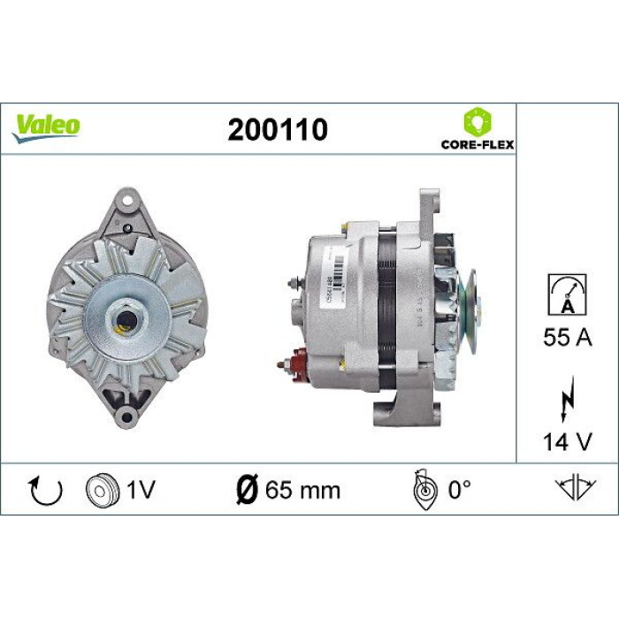 Valeo 200110 Generator CORE-FLEX