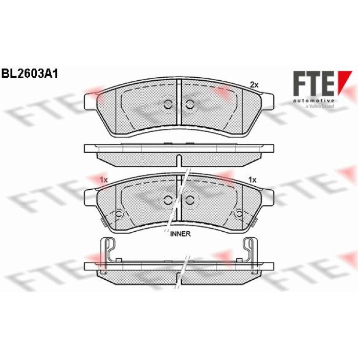 FTE 9011053 Bremsbelagsatz, Scheibenbremse FTE 9011053 Bremsbelagsatz, Scheibenbremse
