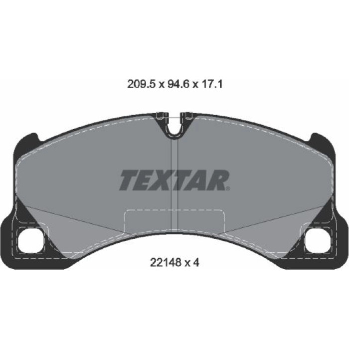 Textar 2214801 Bremsbelagsatz, Scheibenbremse Textar 2214801 Bremsbelagsatz, Scheibenbremse