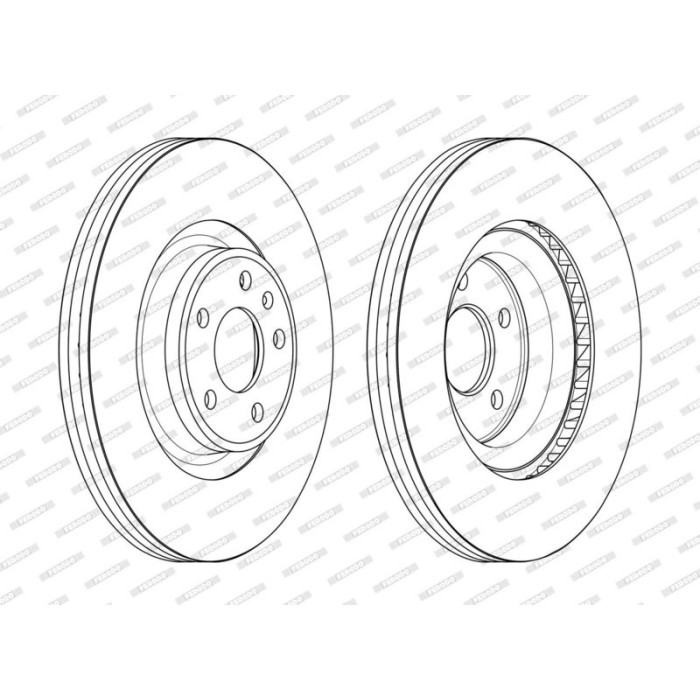 Ferodo DDF2597C-1 Bremsscheibe PREMIER Ferodo DDF2597C-1 Bremsscheibe PREMIER