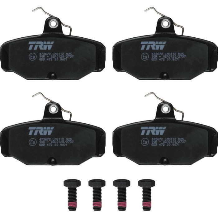 TRW GDB472 Bremsbelagsatz, Scheibenbremse COTEC TRW GDB472 Bremsbelagsatz, Scheibenbremse COTEC