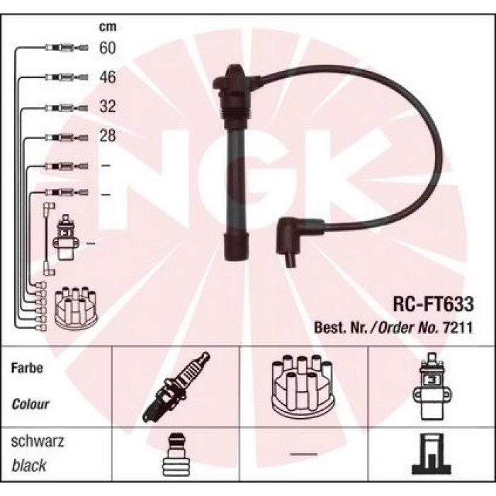 NGK 7211 Zündleitungssatz