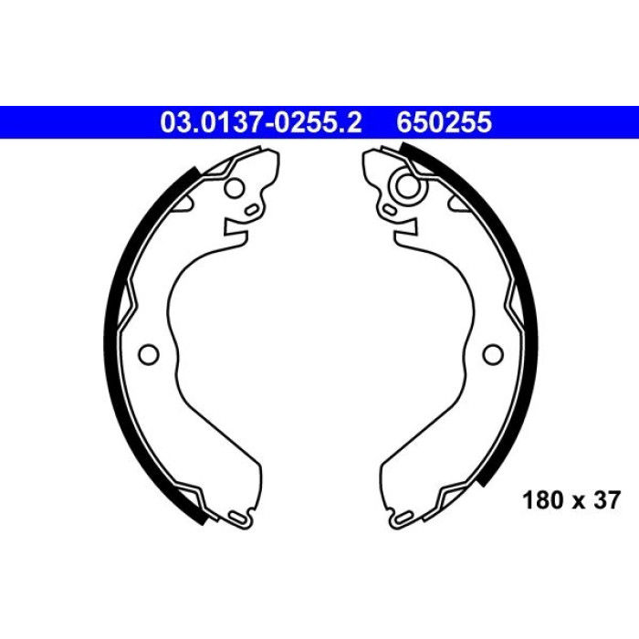 ATE 03.0137-0255.2 Bremsbackensatz