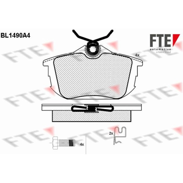 FTE 9010221 Bremsbelagsatz, Scheibenbremse FTE 9010221 Bremsbelagsatz, Scheibenbremse
