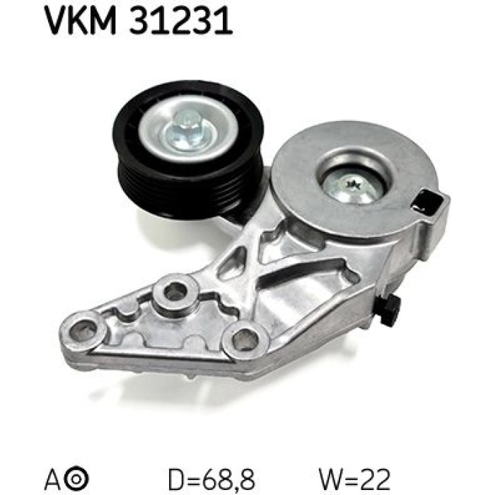 SKF VKM 31231 Spannrolle, Keilrippenriemen SKF VKM 31231 Spannrolle, Keilrippenriemen