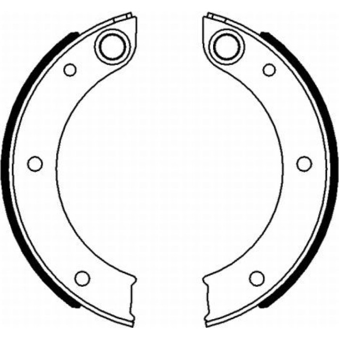 Hella 8DA 355 050-151 Bremsbackensatz, Feststellbremse Hella 8DA 355 050-151 Bremsbackensatz, Feststellbremse