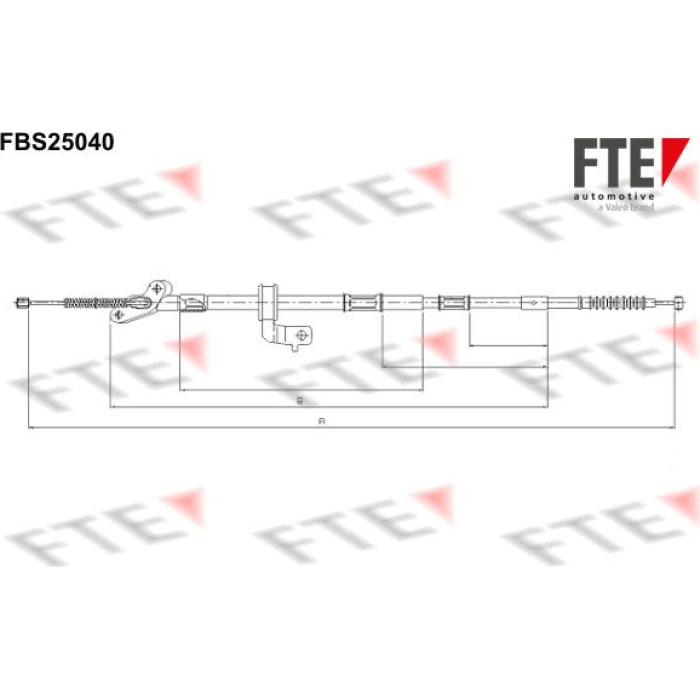 FTE 9250629 Seilzug, Feststellbremse FTE 9250629 Seilzug, Feststellbremse