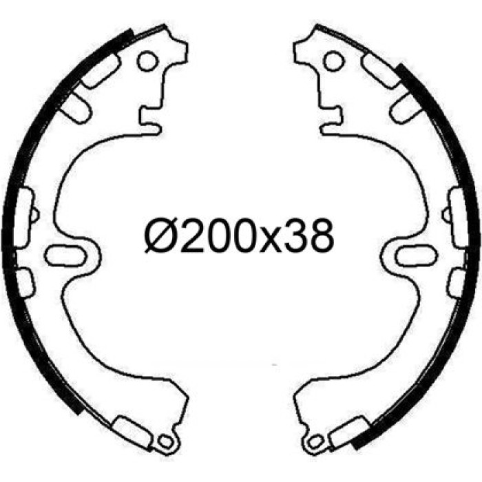 Valeo 564249 Bremsbackensatz Valeo 564249 Bremsbackensatz