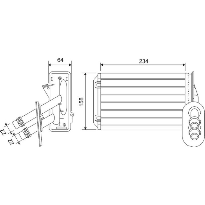 Valeo 811501 Wärmetauscher, Innenraumheizung Valeo 811501 Wärmetauscher, Innenraumheizung