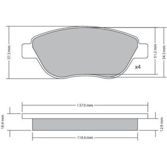 Metzger 1170048 Bremsbelagsatz, Scheibenbremse Metzger 1170048 Bremsbelagsatz, Scheibenbremse