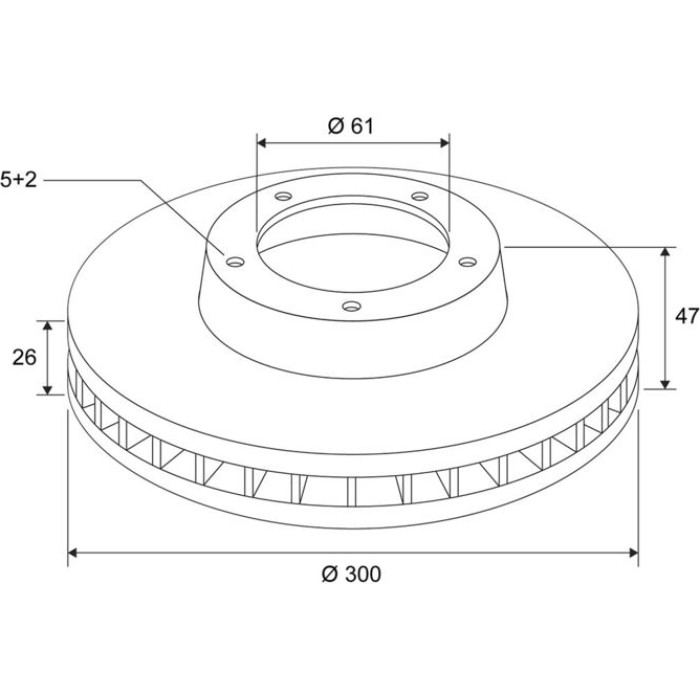 Valeo 673131 Bremsscheibe COATED