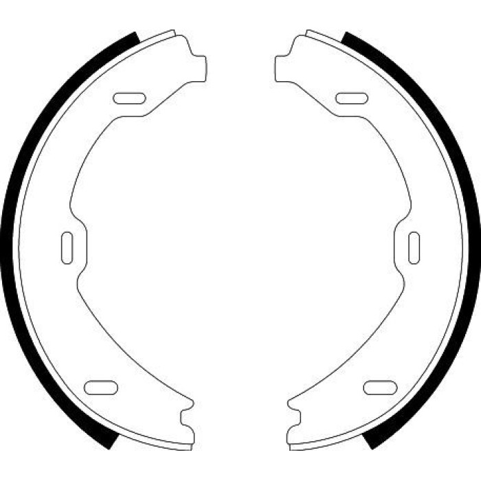 Hella 8DA 355 050-491 Bremsbackensatz, Feststellbremse Hella 8DA 355 050-491 Bremsbackensatz, Feststellbremse