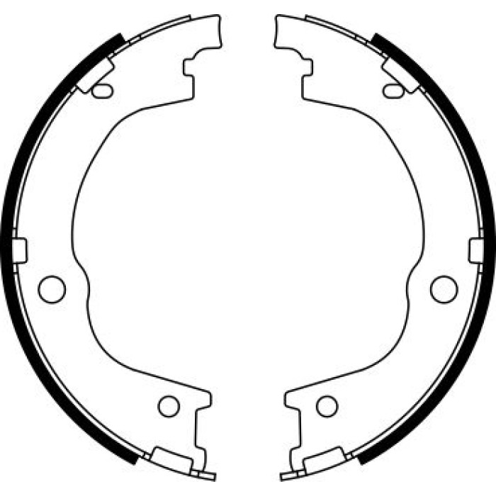 BOSCH 0 986 487 780 Bremsbackensatz, Feststellbremse BOSCH 0 986 487 780 Bremsbackensatz, Feststellbremse