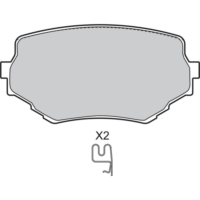 Valeo 598534 Bremsbelagsatz, Scheibenbremse Valeo 598534 Bremsbelagsatz, Scheibenbremse