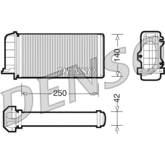 Denso DRR09001 Wärmetauscher, Innenraumheizung