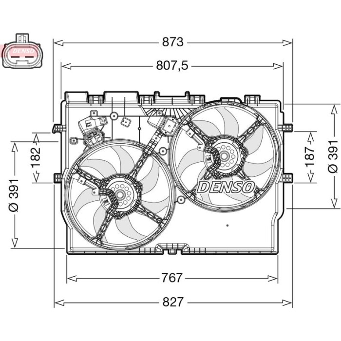 Denso DER09310 Lüfter, Motorkühlung Denso DER09310 Lüfter, Motorkühlung