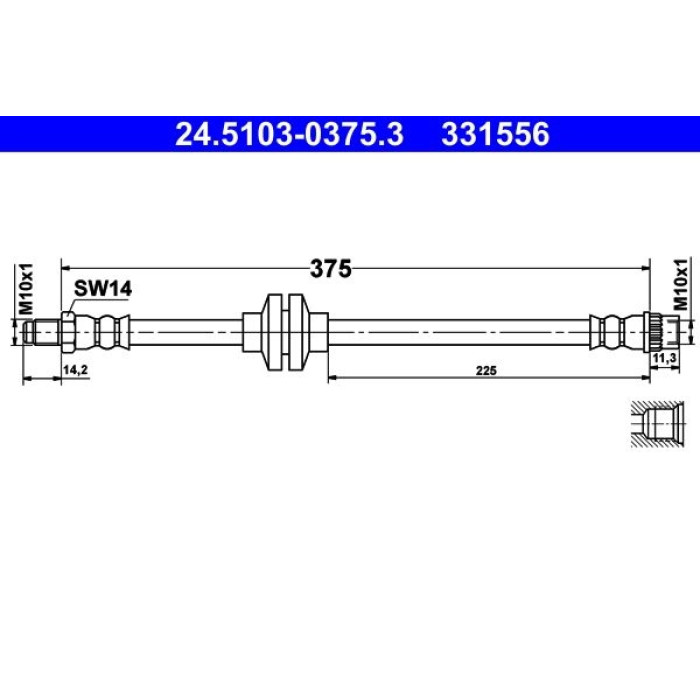 ATE 24.5103-0375.3 Bremsschlauch ATE 24.5103-0375.3 Bremsschlauch