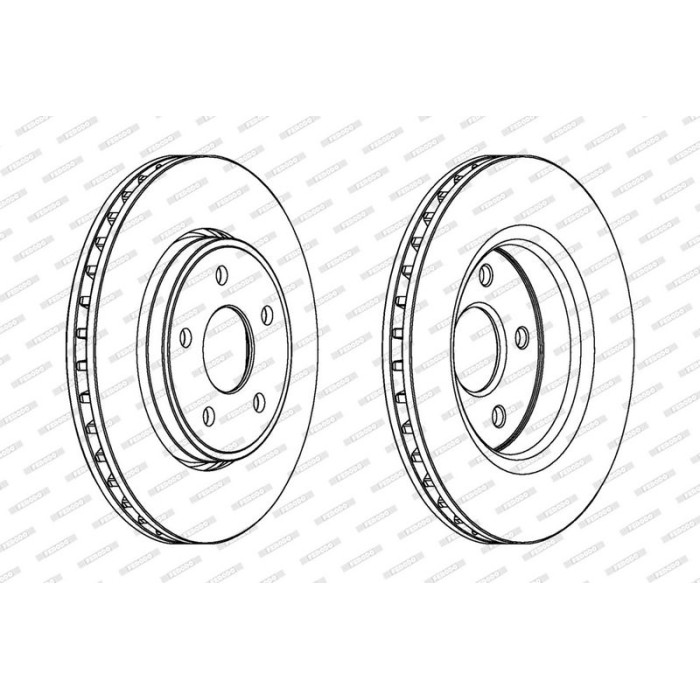 Ferodo DDF1593C-1 Bremsscheibe PREMIER