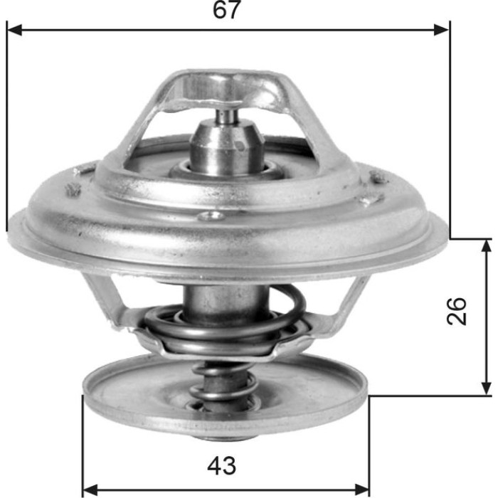 Gates TH01975G1 Thermostat, Kühlmittel