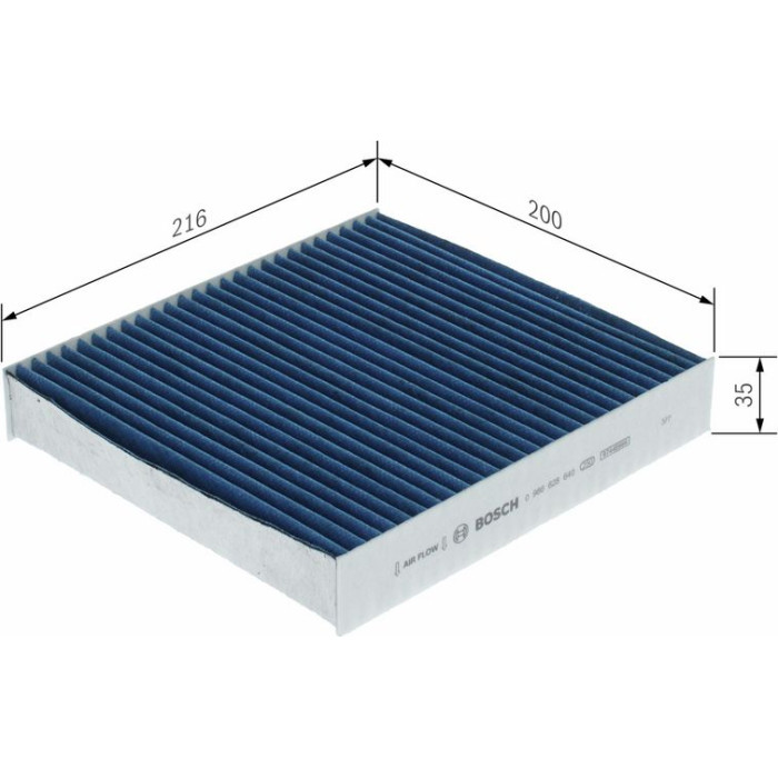 BOSCH 0 986 628 640 Filter, Innenraumluft FILTER+pro