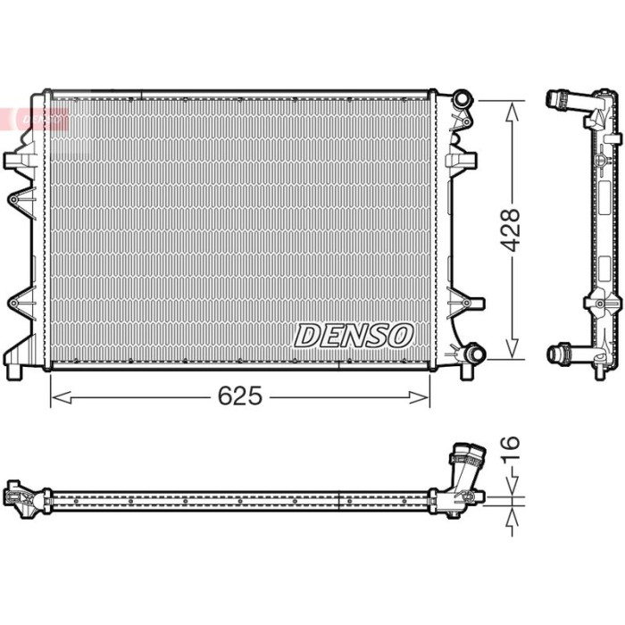 Denso DRM32054 Kühler, Motorkühlung