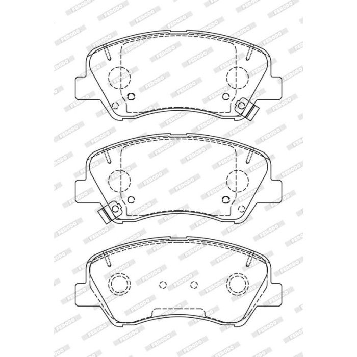 Ferodo FDB5135 Bremsbelagsatz, Scheibenbremse PREMIER ECO FRICTION Ferodo FDB5135 Bremsbelagsatz, Scheibenbremse PREMIER ECO FRICTION