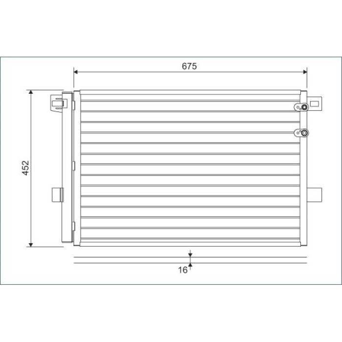 Valeo 814054 Kondensator, Klimaanlage Valeo 814054 Kondensator, Klimaanlage