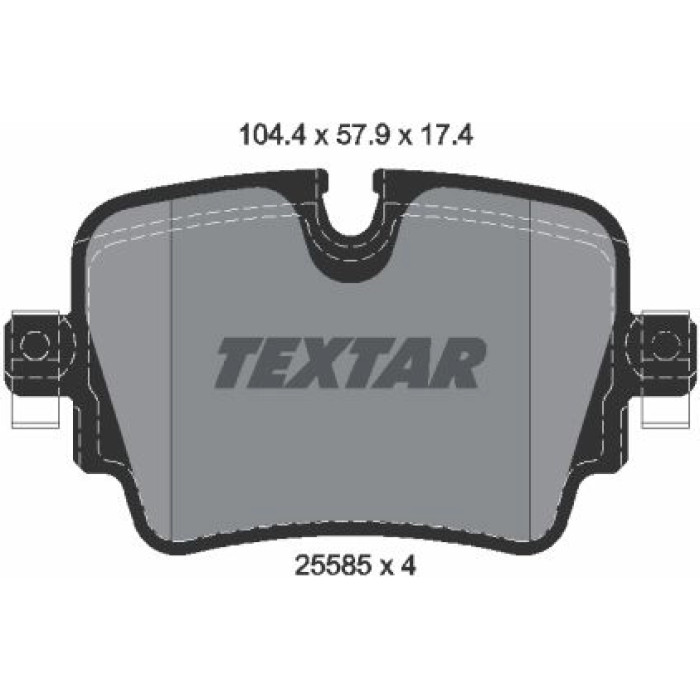 Textar 2558501 Bremsbelagsatz, Scheibenbremse Q+ Textar 2558501 Bremsbelagsatz, Scheibenbremse Q+