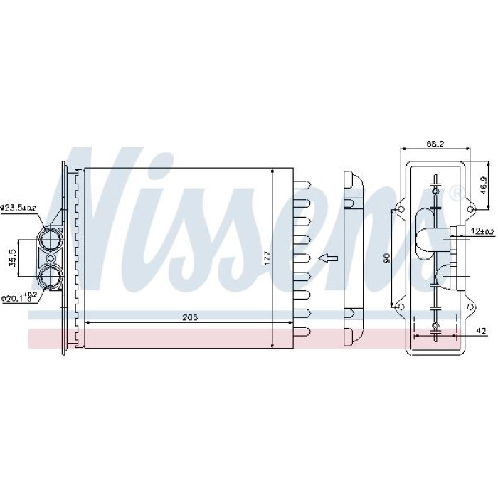 Nissens 72657 Wärmetauscher, Innenraumheizung
