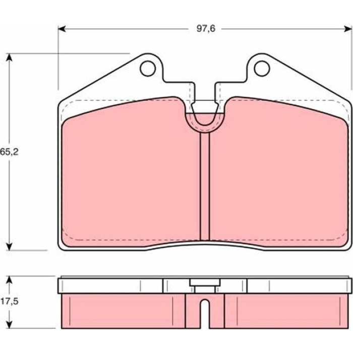 TRW GDB379 Bremsbelagsatz, Scheibenbremse TRW GDB379 Bremsbelagsatz, Scheibenbremse