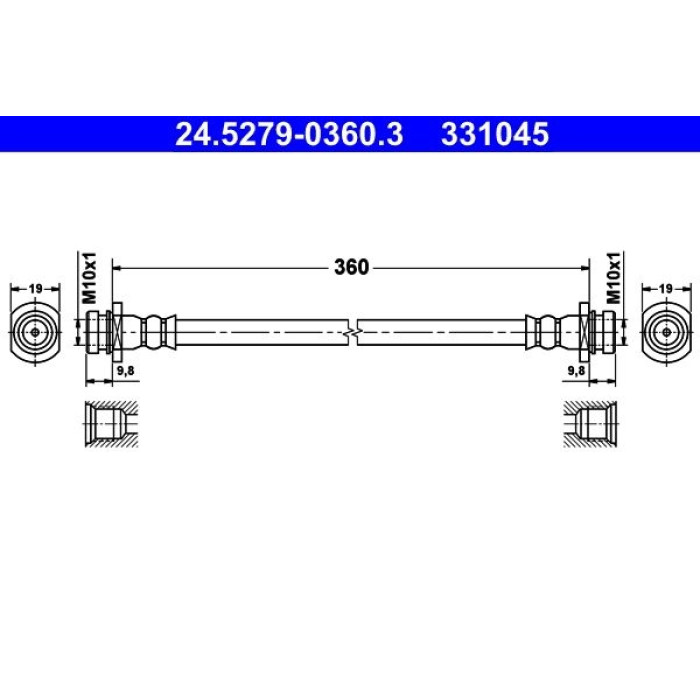 ATE 24.5279-0360.3 Bremsschlauch ATE 24.5279-0360.3 Bremsschlauch