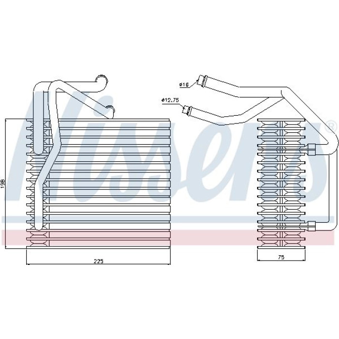 Nissens 92205 Verdampfer, Klimaanlage
