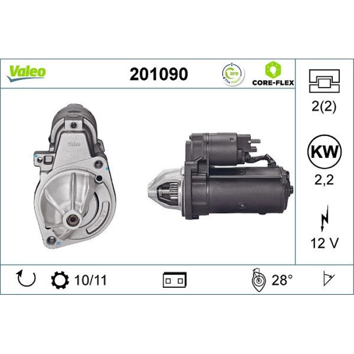 Valeo 201090 Starter CORE-FLEX Valeo 201090 Starter CORE-FLEX