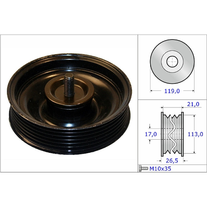 INA 532 0695 10 Umlenkrolle/Führungsrolle, Keilrippenriemen INA 532 0695 10 Umlenkrolle/Führungsrolle, Keilrippenriemen
