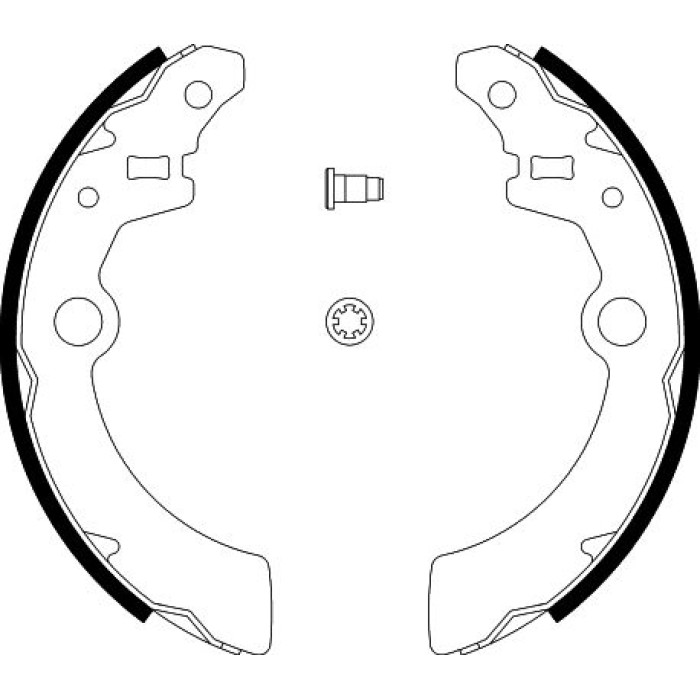 Hella 8DB 355 002-501 Bremsbackensatz Hella 8DB 355 002-501 Bremsbackensatz