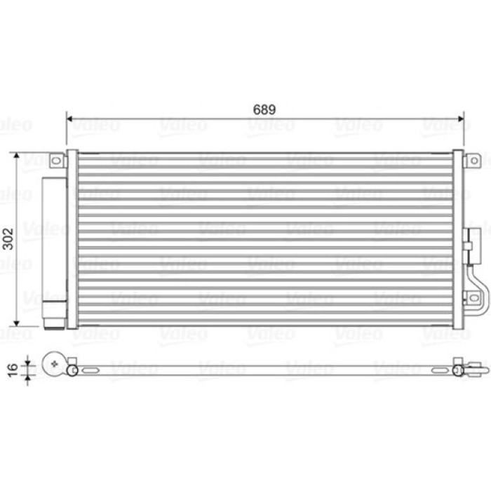 Valeo 822592 Kondensator, Klimaanlage Valeo 822592 Kondensator, Klimaanlage